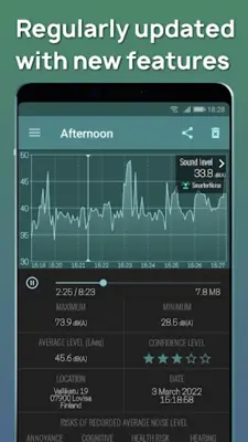 SmarterNoise - Noise recorder android App screenshot 0