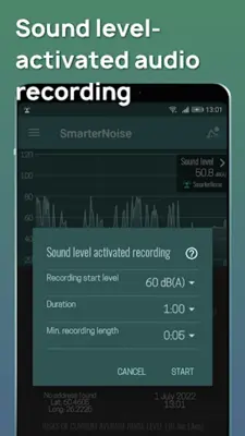 SmarterNoise - Noise recorder android App screenshot 4