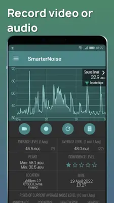 SmarterNoise - Noise recorder android App screenshot 5